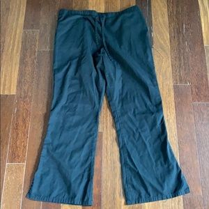 Cherokee Draw String Black Scrub Pants